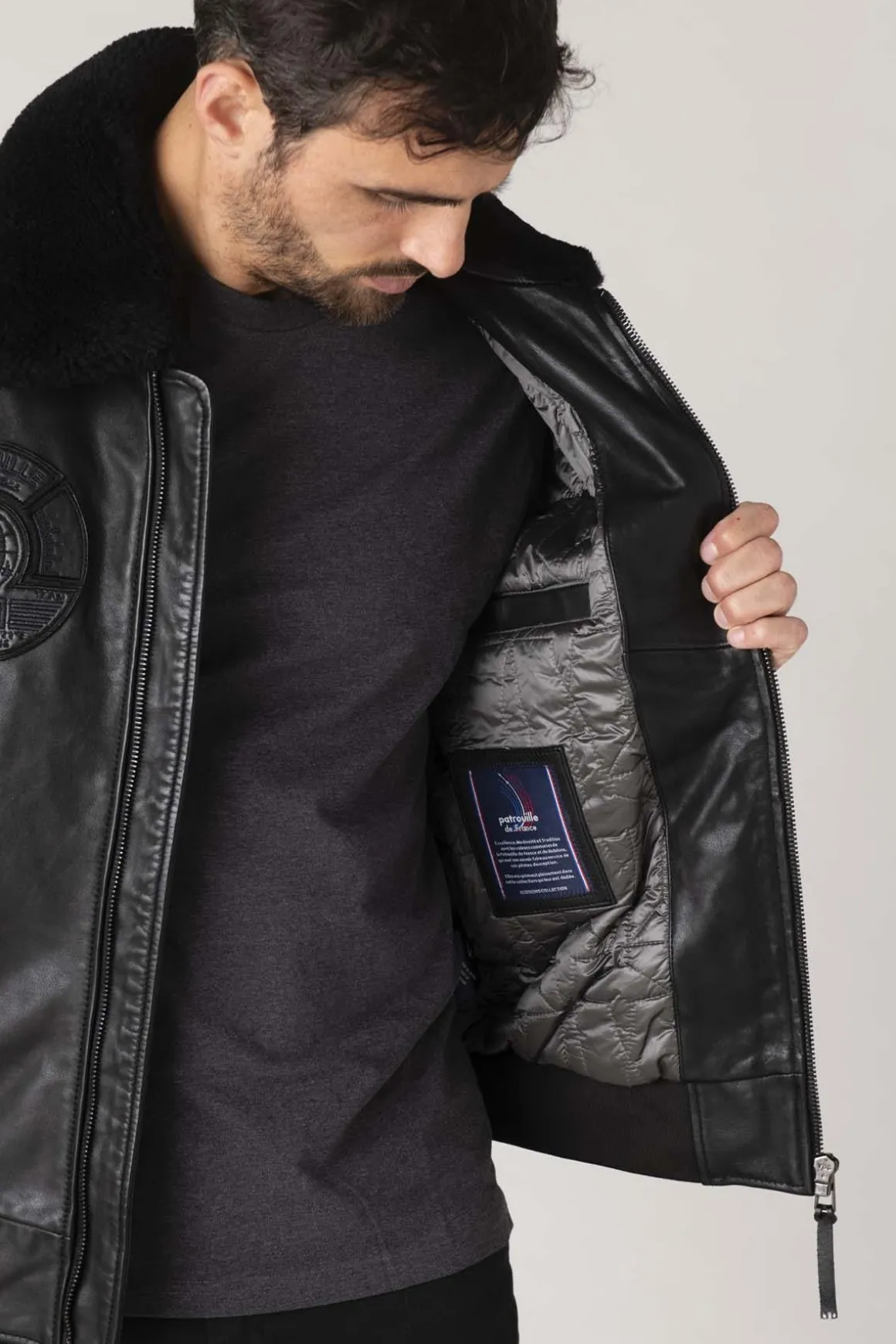 Blouson Homme Patrouille De France Legion Alpha Black