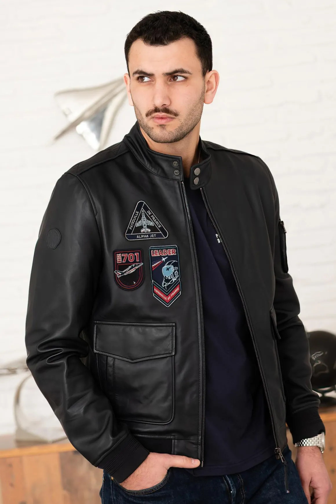 Blouson Homme Patrouille De France Opium Napoli Dark Navy