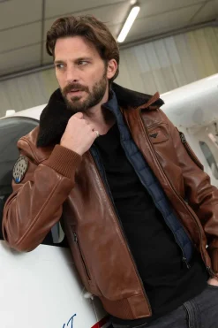 Blouson Homme Patrouille De France Rafal Ycon Cognac