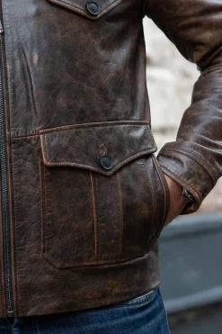 Blouson Homme Patrouille De France Canadian Aeronef Brown