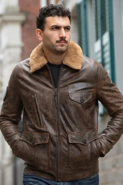 Blouson Homme Patrouille De France Canadian Aeronef Brown