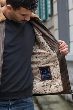 Blouson Homme Patrouille De France Canadian Aeronef Brown