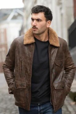 Blouson Homme Patrouille De France Canadian Aeronef Brown