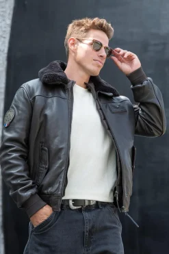 Blouson Homme Patrouille De France Rafal 2.0 Ycon Brown