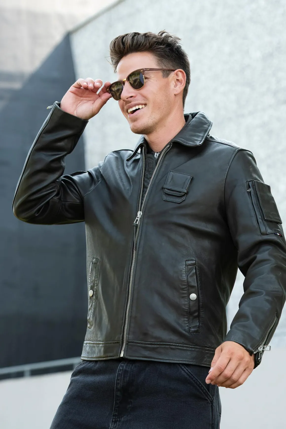 Blouson Homme Patrouille De France Jaegger Alpha Kaki