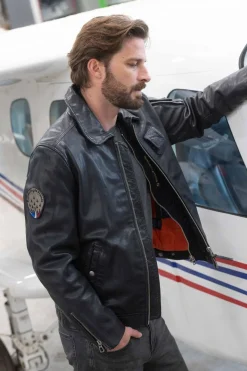 Blouson Homme Patrouille De France Jaegger Alpha Navy