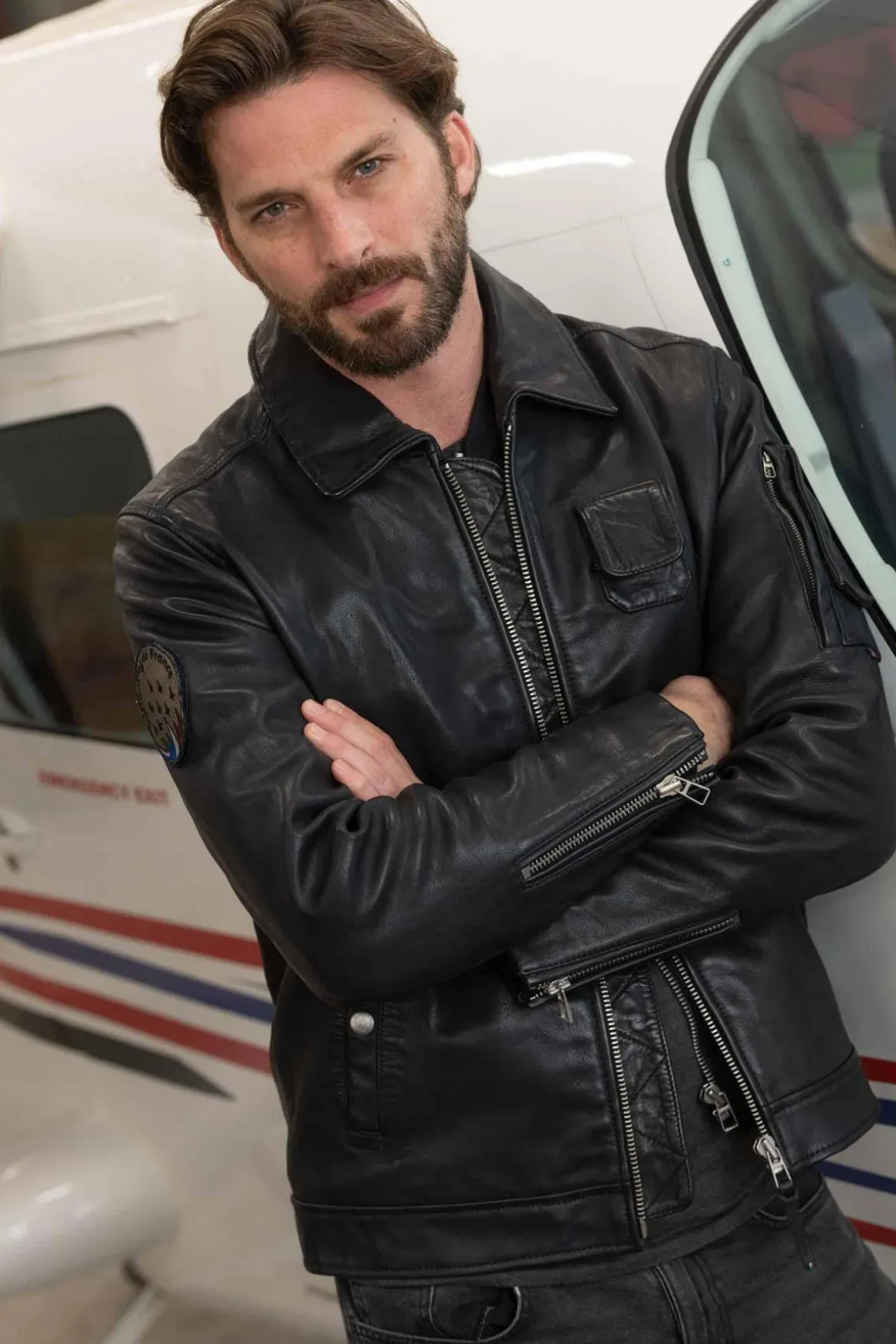 Blouson Homme Patrouille De France Jaegger Alpha Navy