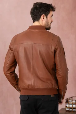 Blouson Homme Patrouille De France Gun Paloma Cognac