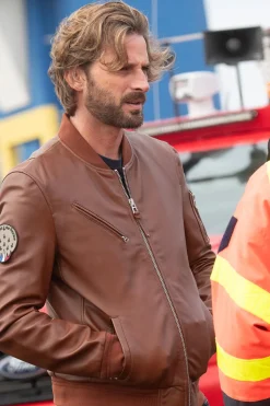 Blouson Homme Patrouille De France Gun Paloma Cognac