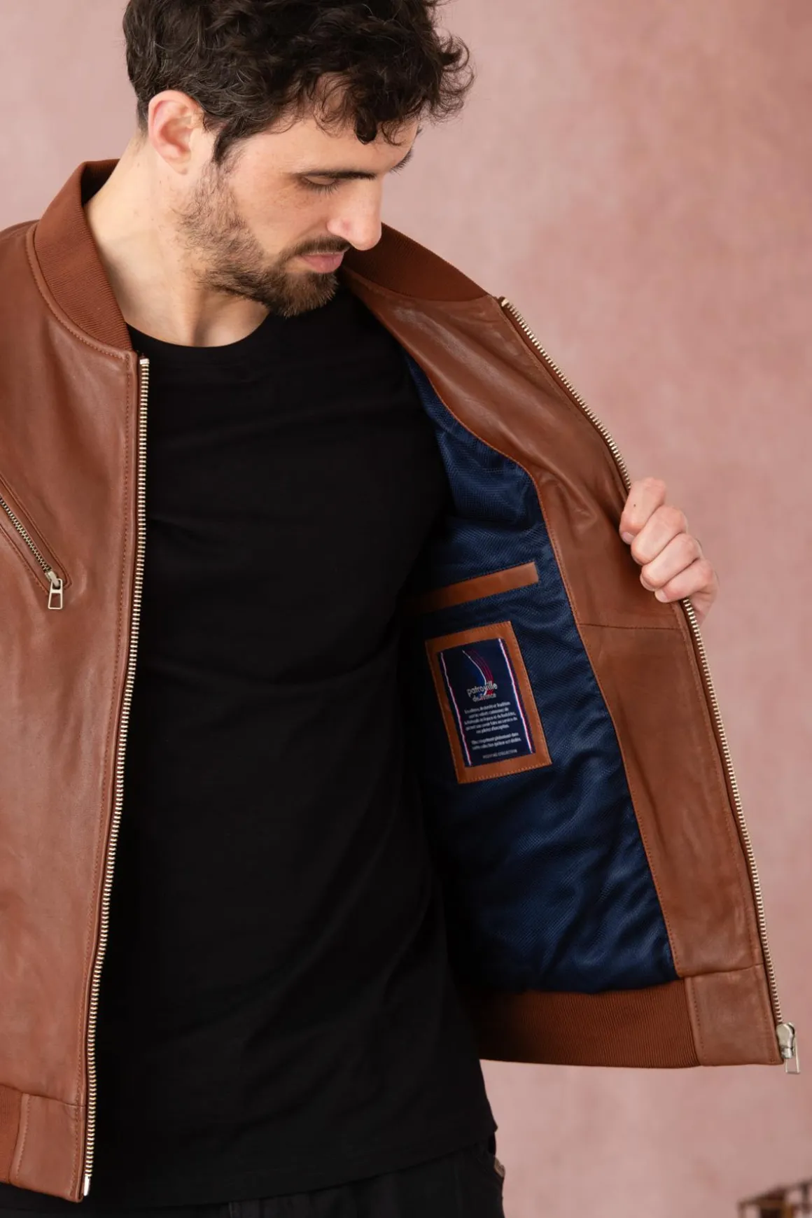 Blouson Homme Patrouille De France Gun Paloma Cognac