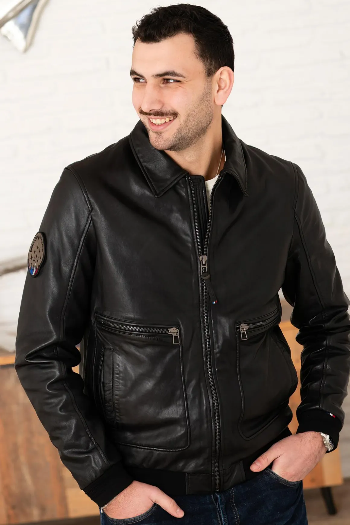 Blouson Homme Patrouille De France Firefly Earth Black