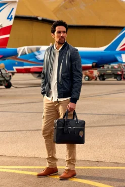 Blouson Homme Patrouille De France Run Alpha Bleu Ocean