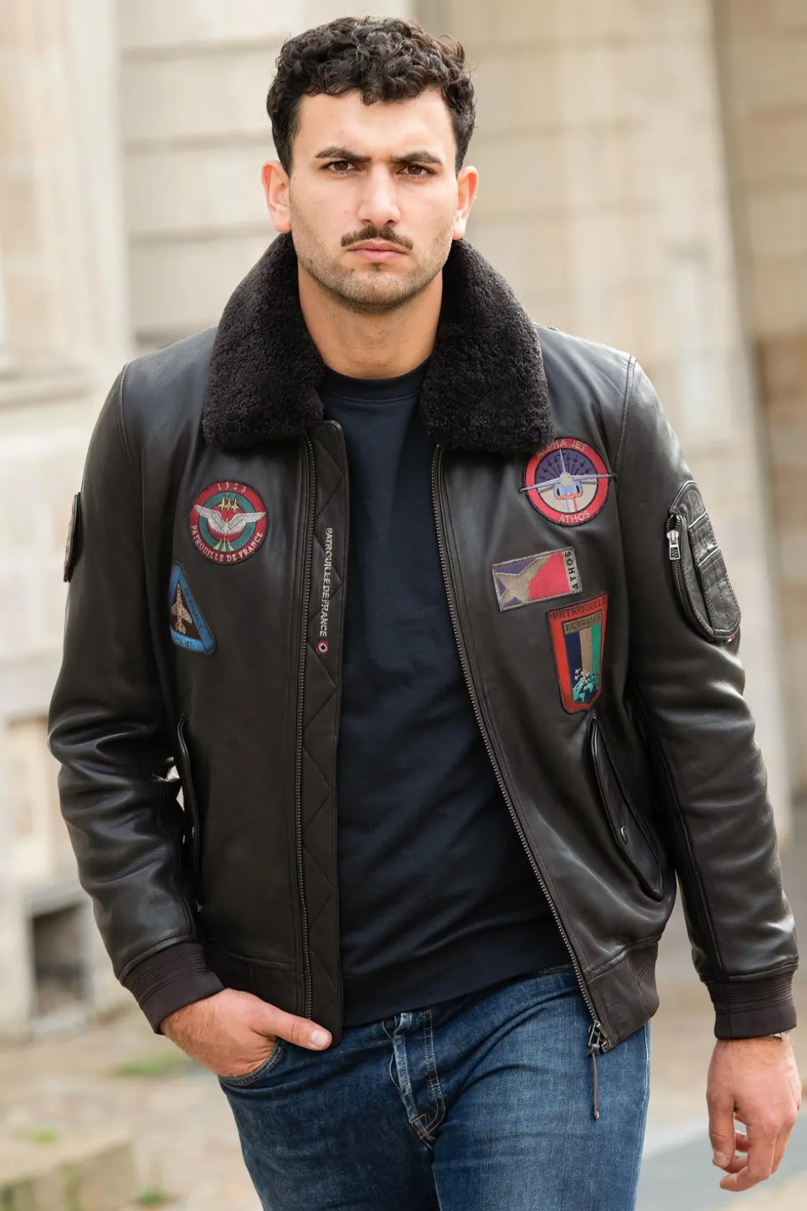 Blouson Homme Patrouille De France Ranger Alpha Brown