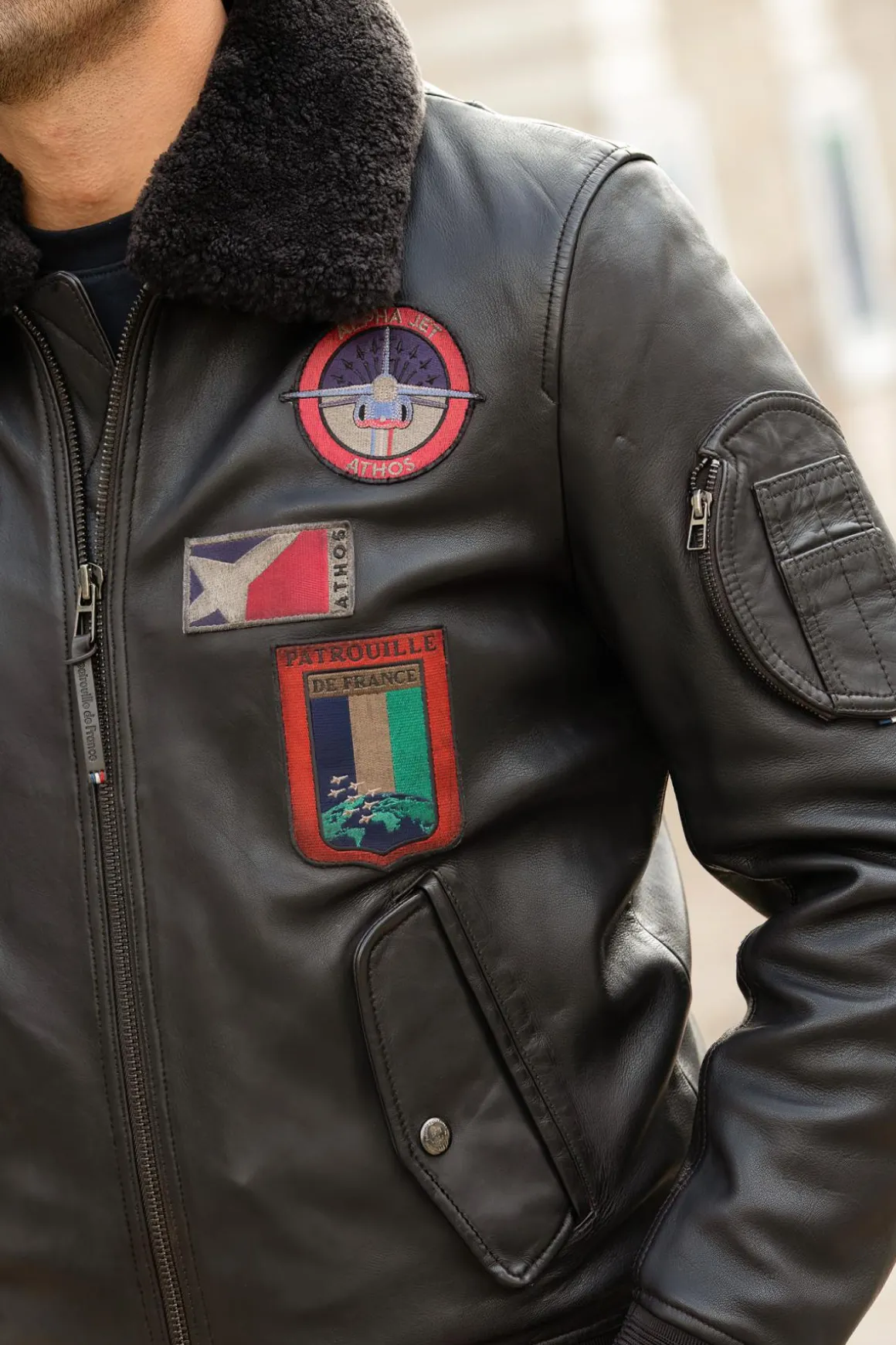Blouson Homme Patrouille De France Ranger Alpha Brown