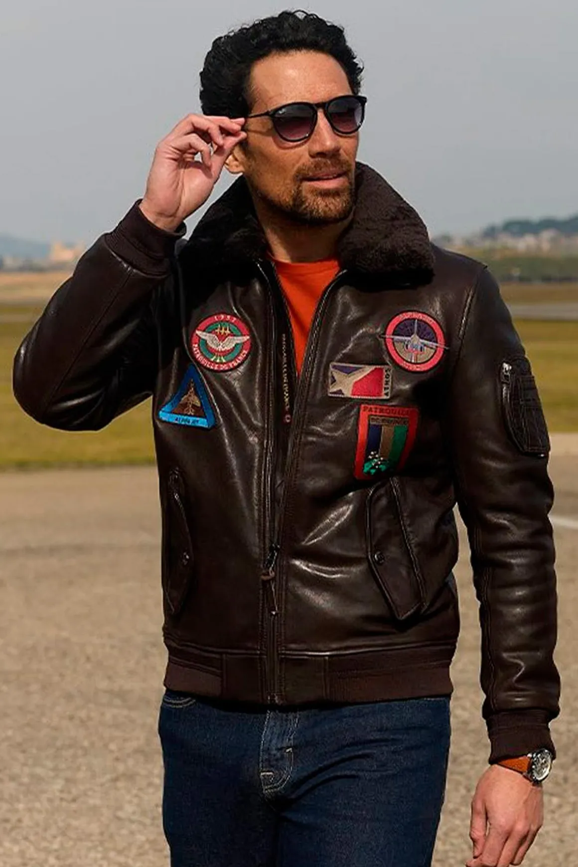 Blouson Homme Patrouille De France Ranger Alpha Brown