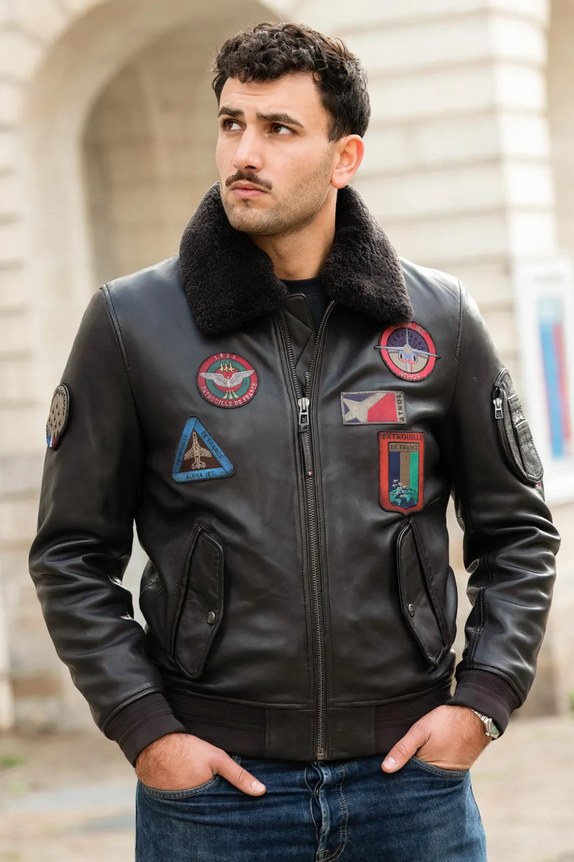 Blouson Homme Patrouille De France Ranger Alpha Brown