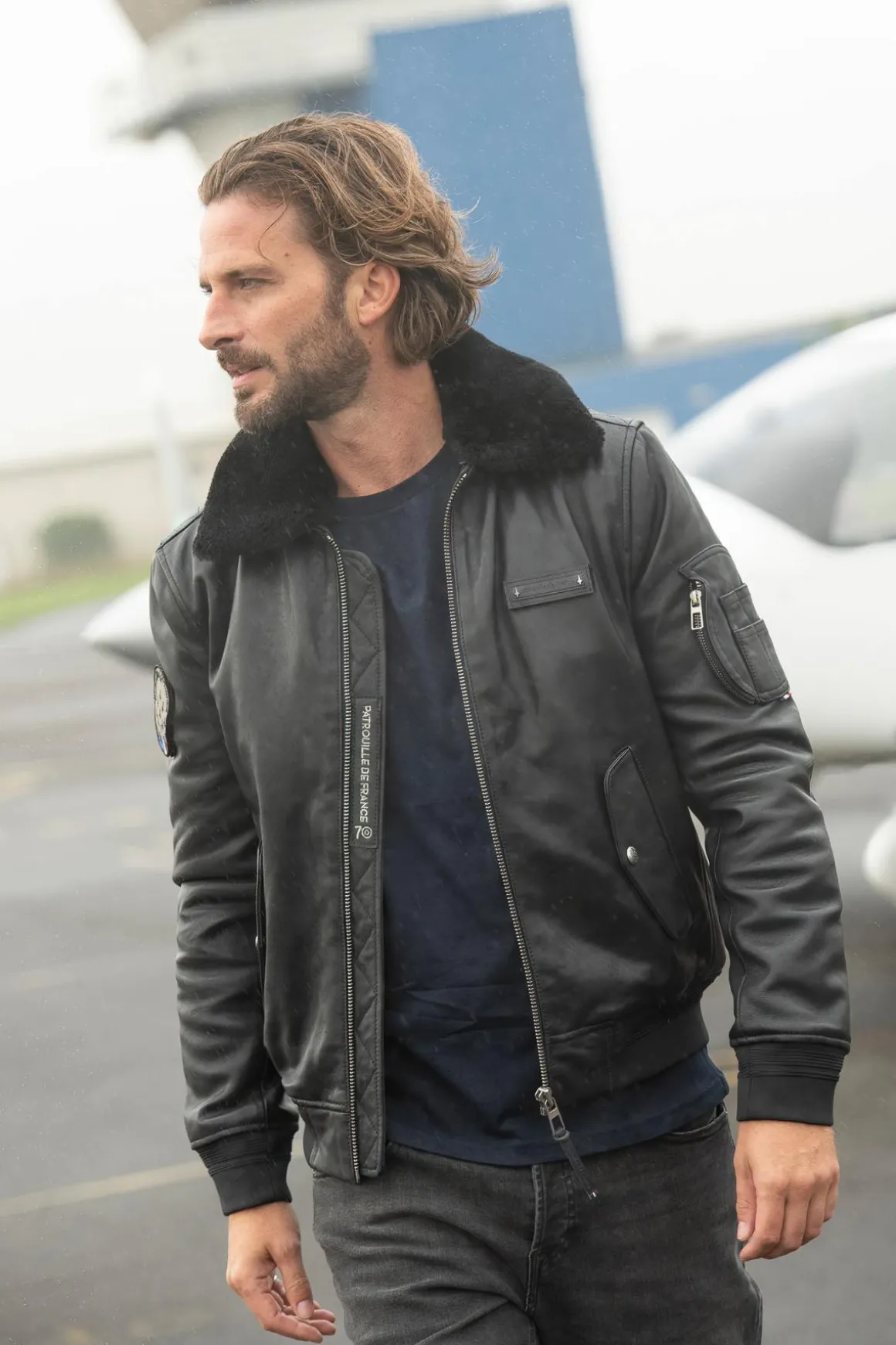 Blouson Homme Patrouille De France Official 70 Alpha Dark Navy