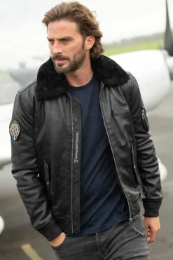 Blouson Homme Patrouille De France Official 70 Alpha Dark Navy