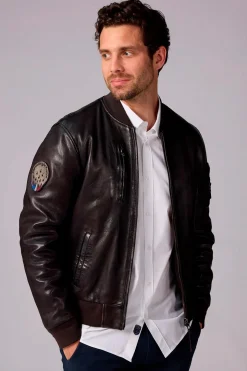 Blouson Homme Patrouille De France Rick Alpha Brown