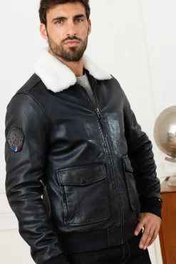 Blouson Homme Patrouille De France Douglas Alpha Navy Blue