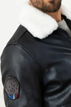 Blouson Homme Patrouille De France Douglas Alpha Navy Blue