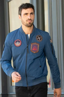 Blouson Homme Patrouille De France Raptor Memory Bleu Ocean