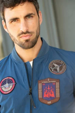 Blouson Homme Patrouille De France Raptor Memory Bleu Ocean