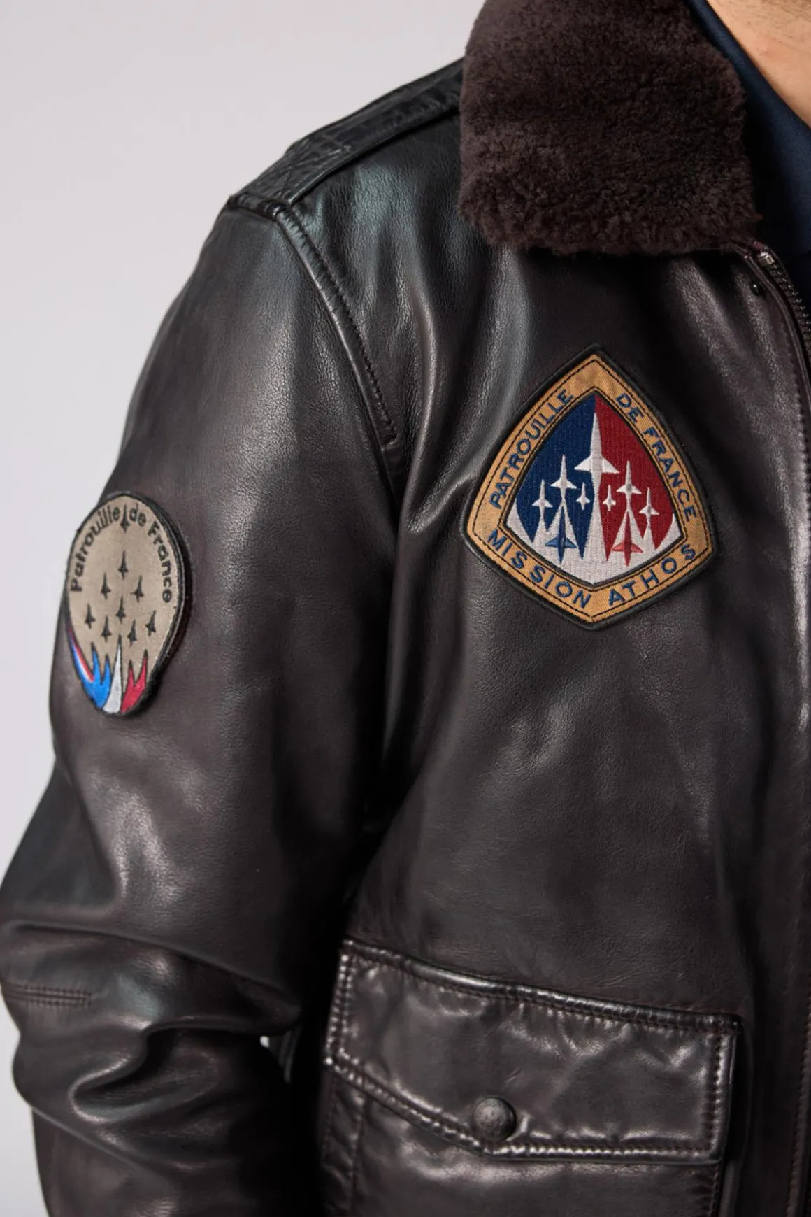 Blouson Homme Patrouille De France Raven Alpha Brown
