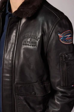 Blouson Homme Patrouille De France Raven Alpha Brown