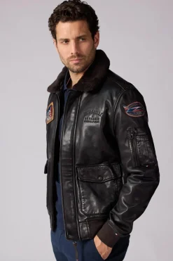 Blouson Homme Patrouille De France Raven Alpha Brown