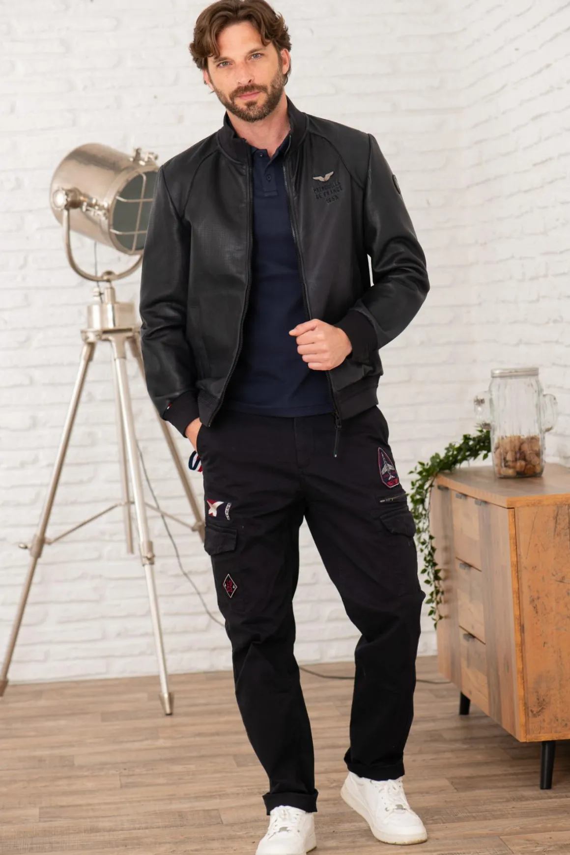 Blouson Homme Patrouille De France Turbo Jet Navy