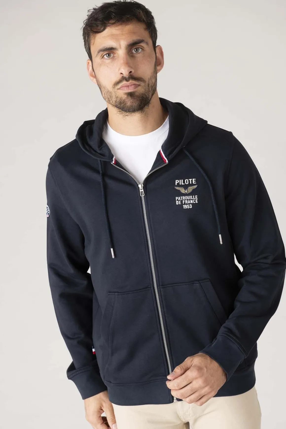Blouson Homme Patrouille De France Twin French Dark Navy