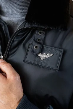 Blouson Homme Patrouille De France Hurrican Fighter Navy Blue