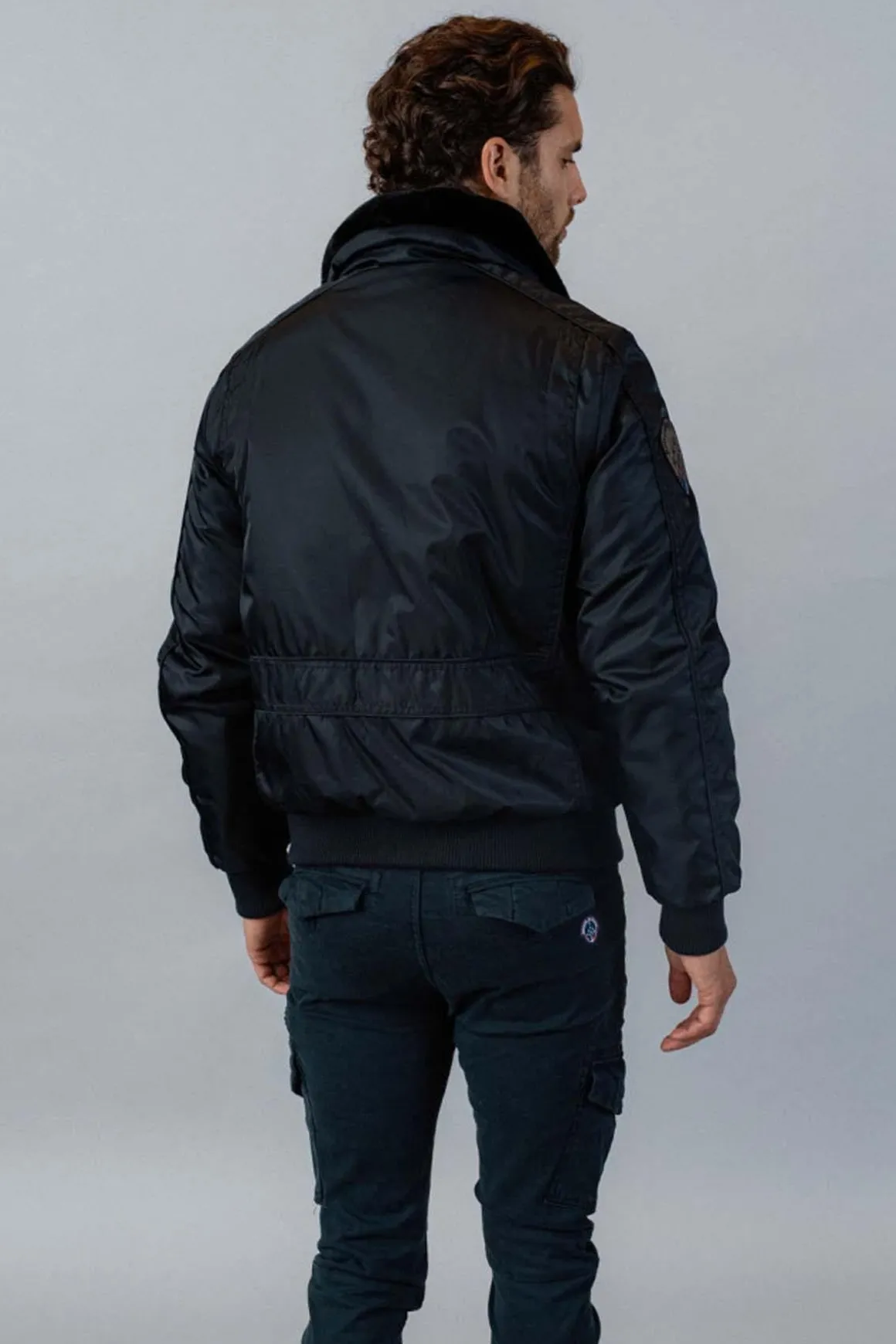 Blouson Homme Patrouille De France Hurrican Fighter Navy Blue