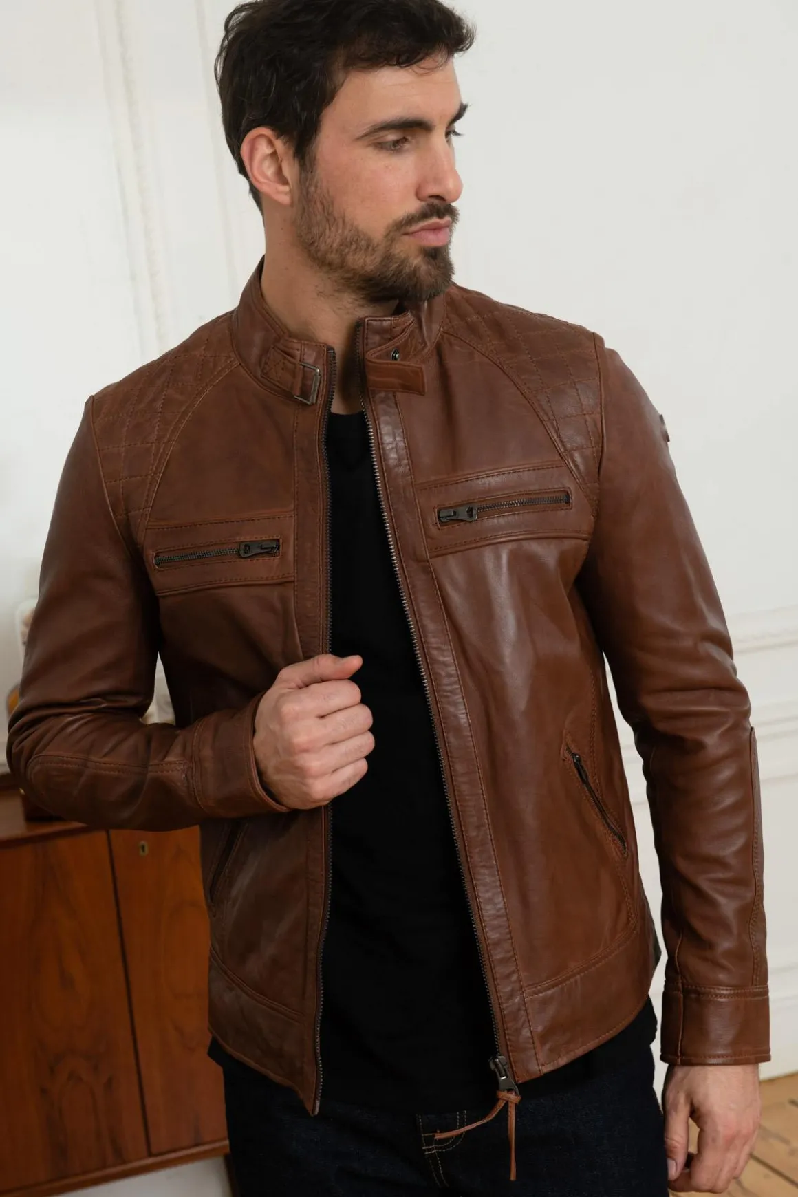 Blouson Homme Redskins Balboa Holster Cognac