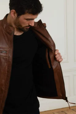Blouson Homme Redskins Balboa Holster Cognac