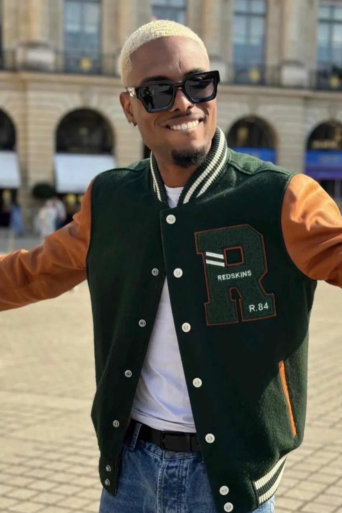 Blouson Homme Redskins Cambridge School Forest Green/Cognac