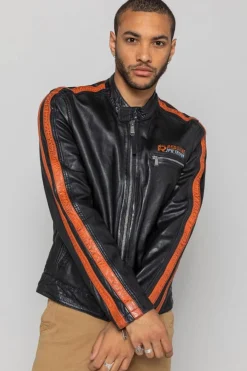 Blouson Homme Redskins Cardiff Calista Black Orange