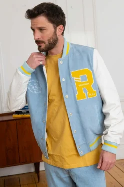 Blouson Homme Redskins Clan Muster Sky Blue / White