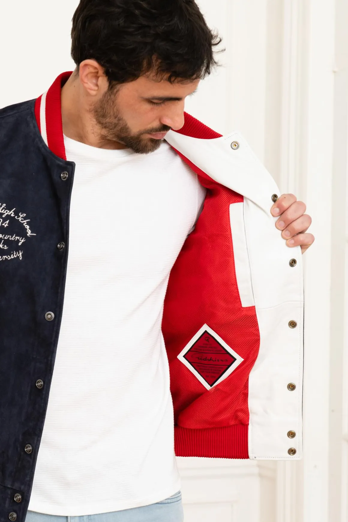 Blouson Homme Redskins Clan Muster Navy White