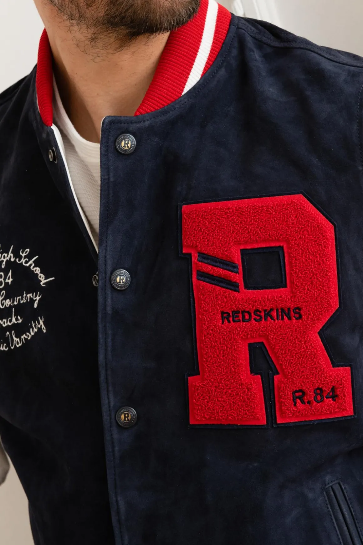 Blouson Homme Redskins Clan Muster Navy White