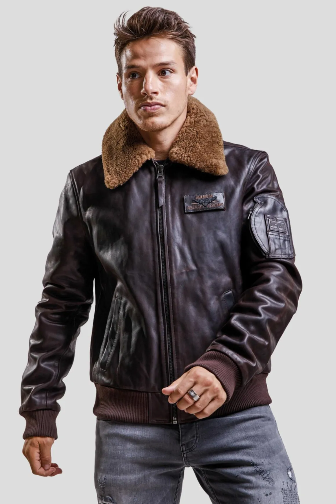 Blouson Homme Redskins Commander Striking Brown