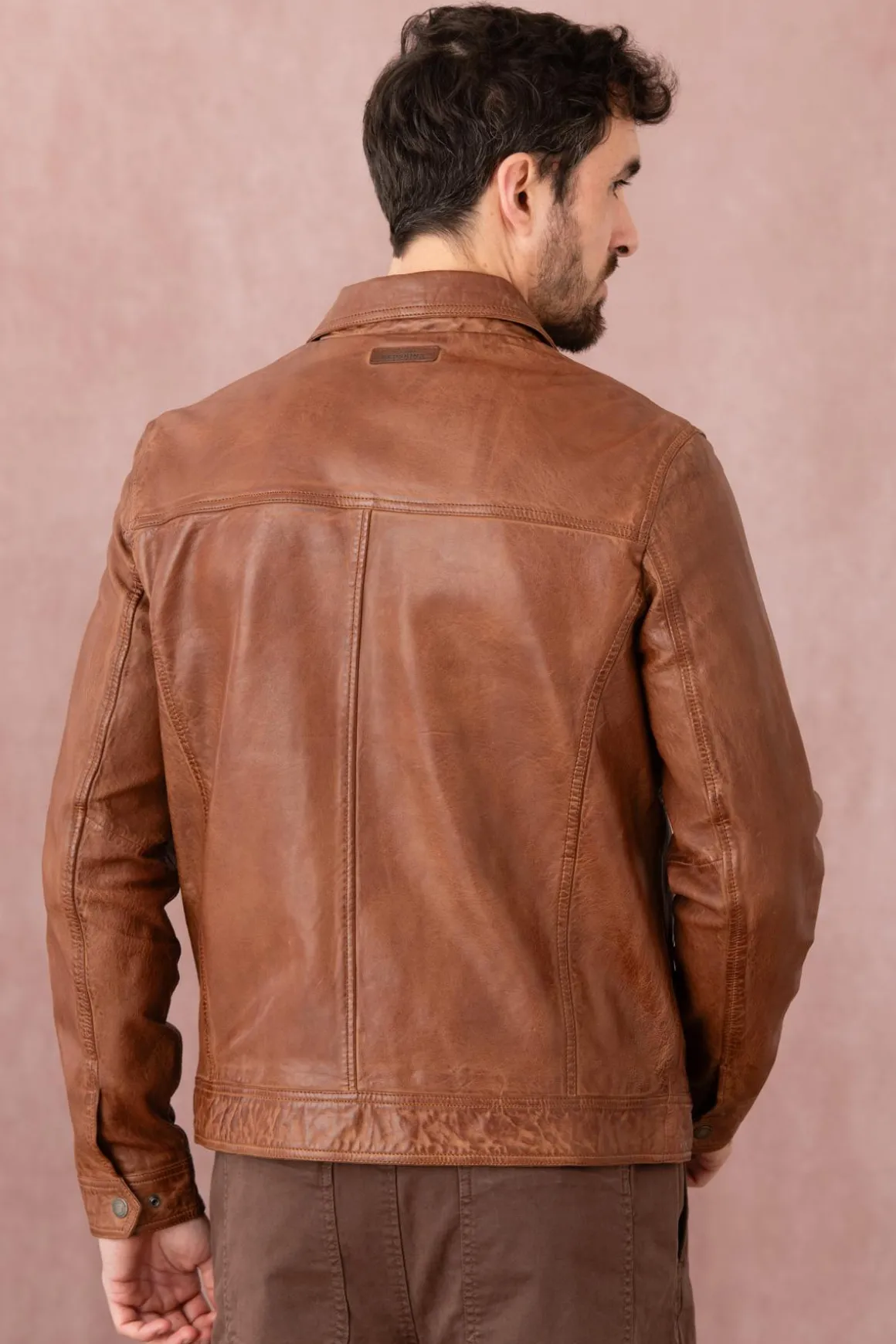 Blouson Homme Redskins Cristo Vintage Cognac