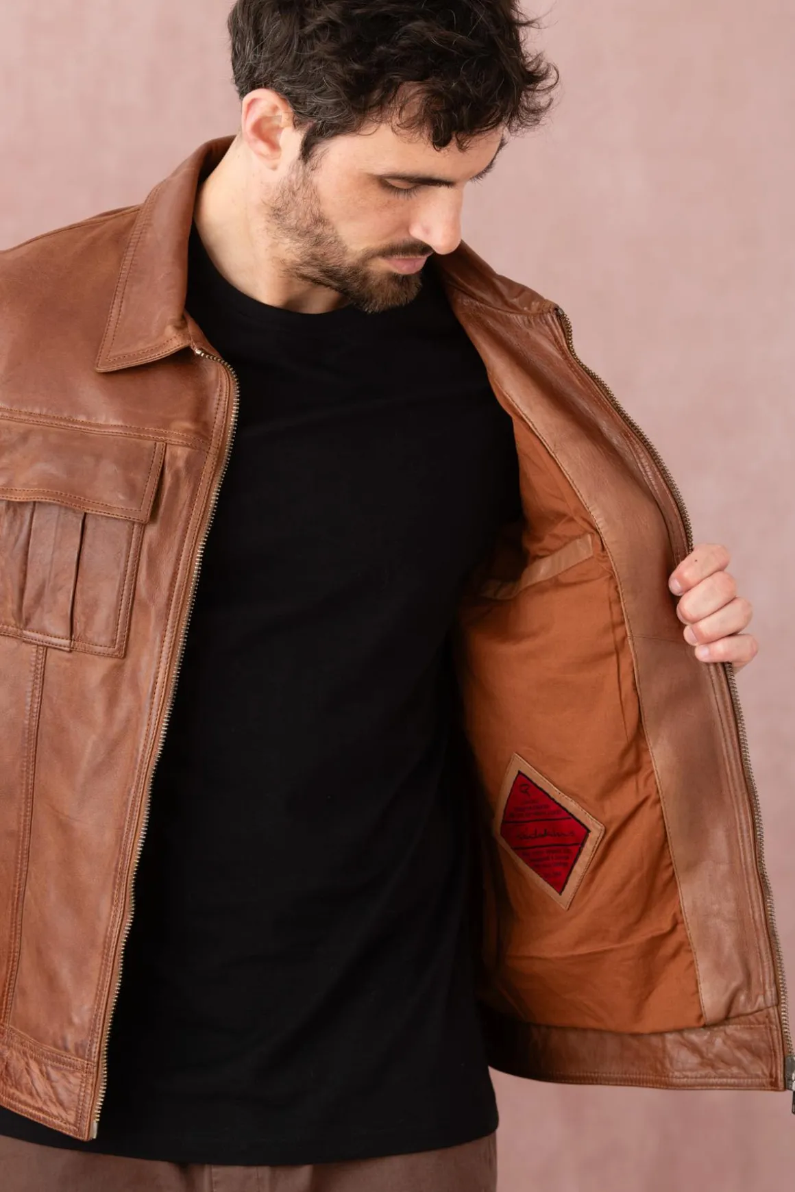 Blouson Homme Redskins Cristo Vintage Cognac