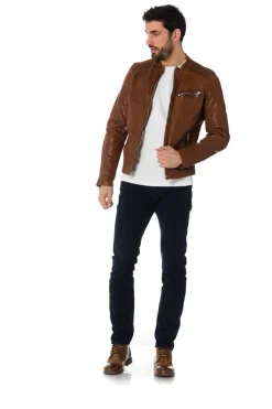 Blouson Homme Redskins Cross Janeiro Cognac