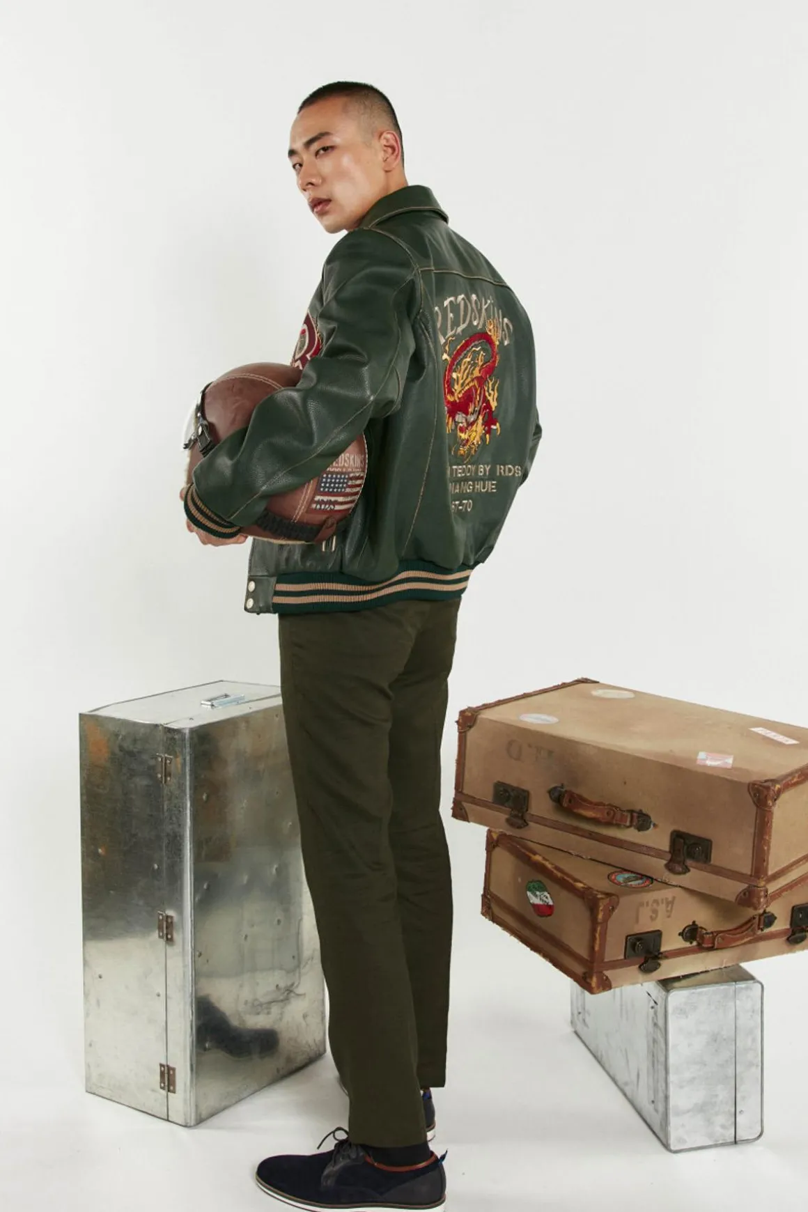 Blouson Homme Redskins Dragon Cohiba Forest Green