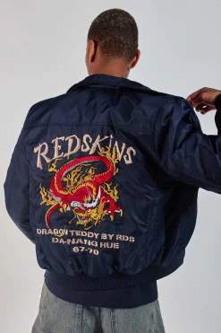 Blouson Homme Redskins Dragon Fighter Navy Blue