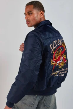 Blouson Homme Redskins Dragon Fighter Navy Blue