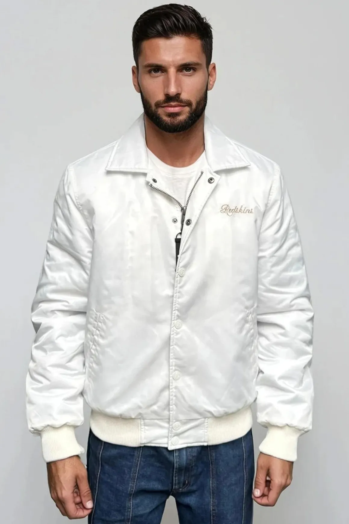 Blouson Homme Redskins Dragon Fighter White