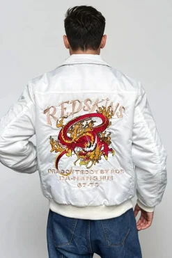 Blouson Homme Redskins Dragon Fighter White